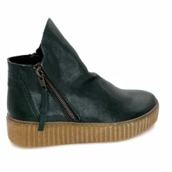 Compensées & Plateformes|Bottines<follia dolce Bottines Ivoire 411 Cuir Vert
