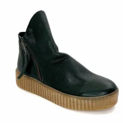 Compensées & Plateformes|Bottines<follia dolce Bottines Ivoire 411 Cuir Vert
