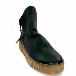 Compensées & Plateformes|Bottines<follia dolce Bottines Ivoire 411 Cuir Vert