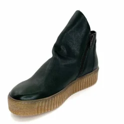 Compensées & Plateformes|Bottines<follia dolce Bottines Ivoire 411 Cuir Vert