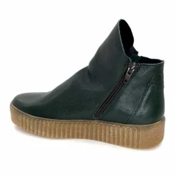 Compensées & Plateformes|Bottines<follia dolce Bottines Ivoire 411 Cuir Vert
