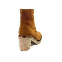 Bottines<Ivoire0104a Bottines Ivoire 52245 Daim Cognac