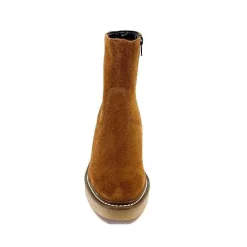 Bottines<Ivoire0104a Bottines Ivoire 52245 Daim Cognac
