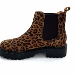 Animalier|Bottines<Ivoire0209b Bottines Ivoire 13295 Daim Léo Léopard