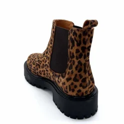 Animalier|Bottines<Ivoire0209b Bottines Ivoire 13295 Daim Léo Léopard