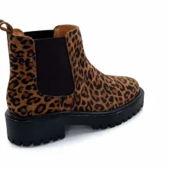 Animalier|Bottines<Ivoire0209b Bottines Ivoire 13295 Daim Léo Léopard