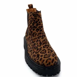 Animalier|Bottines<Ivoire0209b Bottines Ivoire 13295 Daim Léo Léopard
