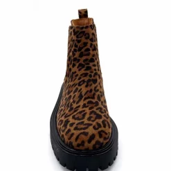 Animalier|Bottines<Ivoire0209b Bottines Ivoire 13295 Daim Léo Léopard