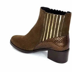Elégant|Bottines<We Do Bottines Ivoire 99885 Daim Marron