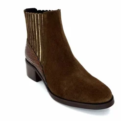 Elégant|Bottines<We Do Bottines Ivoire 99885 Daim Marron