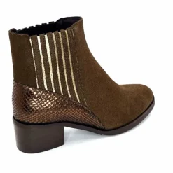 Elégant|Bottines<We Do Bottines Ivoire 99885 Daim Marron