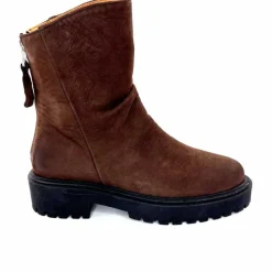 Bottines<Ivoire0209b Bottines Ivoire 13296 Daim Marron