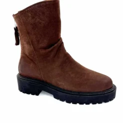 Bottines<Ivoire0209b Bottines Ivoire 13296 Daim Marron