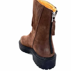 Bottines<Ivoire0209b Bottines Ivoire 13296 Daim Marron