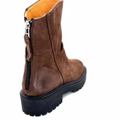 Bottines<Ivoire0209b Bottines Ivoire 13296 Daim Marron