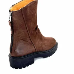 Bottines<Ivoire0209b Bottines Ivoire 13296 Daim Marron