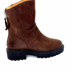 Bottines<Ivoire0209b Bottines Ivoire 13296 Daim Marron