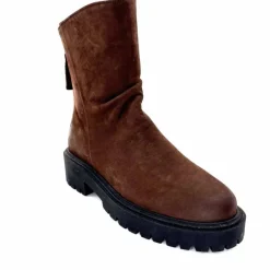 Bottines<Ivoire0209b Bottines Ivoire 13296 Daim Marron