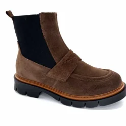 Masculin|Bottines<Ivoire0351a Bottines Ivoire 2546057 Daim Marron