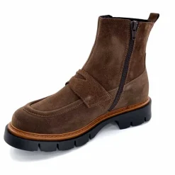Masculin|Bottines<Ivoire0351a Bottines Ivoire 2546057 Daim Marron