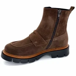 Masculin|Bottines<Ivoire0351a Bottines Ivoire 2546057 Daim Marron