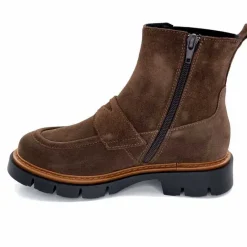 Masculin|Bottines<Ivoire0351a Bottines Ivoire 2546057 Daim Marron