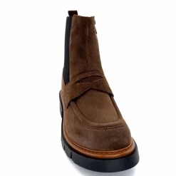 Masculin|Bottines<Ivoire0351a Bottines Ivoire 2546057 Daim Marron