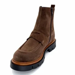 Masculin|Bottines<Ivoire0351a Bottines Ivoire 2546057 Daim Marron