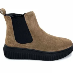 Décontracté|Basic<marchesini Bottines Ivoire 659020 Daim Taupe