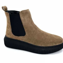 Décontracté|Basic<marchesini Bottines Ivoire 659020 Daim Taupe