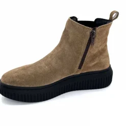 Décontracté|Basic<marchesini Bottines Ivoire 659020 Daim Taupe