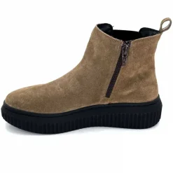 Décontracté|Basic<marchesini Bottines Ivoire 659020 Daim Taupe