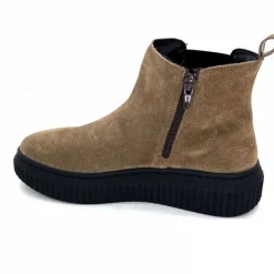 Décontracté|Basic<marchesini Bottines Ivoire 659020 Daim Taupe