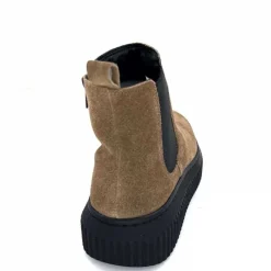 Décontracté|Basic<marchesini Bottines Ivoire 659020 Daim Taupe