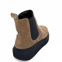 Décontracté|Basic<marchesini Bottines Ivoire 659020 Daim Taupe