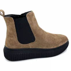 Décontracté|Basic<marchesini Bottines Ivoire 659020 Daim Taupe