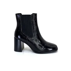 Elégant|Bottines<We Do Bottines Ivoire 99647a Cuir Vernis Noir