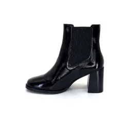 Elégant|Bottines<We Do Bottines Ivoire 99647a Cuir Vernis Noir