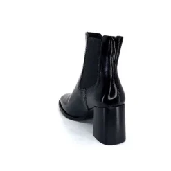 Elégant|Bottines<We Do Bottines Ivoire 99647a Cuir Vernis Noir