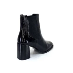 Elégant|Bottines<We Do Bottines Ivoire 99647a Cuir Vernis Noir