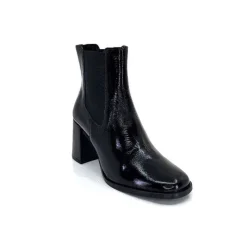 Elégant|Bottines<We Do Bottines Ivoire 99647a Cuir Vernis Noir