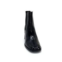 Elégant|Bottines<We Do Bottines Ivoire 99647a Cuir Vernis Noir