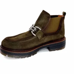 Masculin|Mocassins<Ivoire0036a Bottines Ivoire Cv5059 Daim Olive Vert