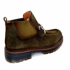 Masculin|Mocassins<Ivoire0036a Bottines Ivoire Cv5059 Daim Olive Vert