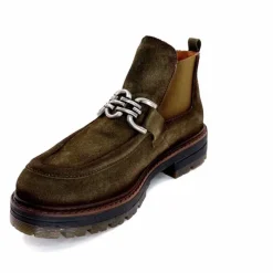 Masculin|Mocassins<Ivoire0036a Bottines Ivoire Cv5059 Daim Olive Vert