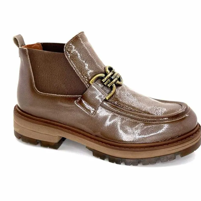 Masculin|Bottines<Ivoire0036a Bottines Ivoire Cv5059 Vernis Taupe