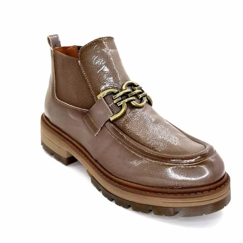 Masculin|Bottines<Ivoire0036a Bottines Ivoire Cv5059 Vernis Taupe