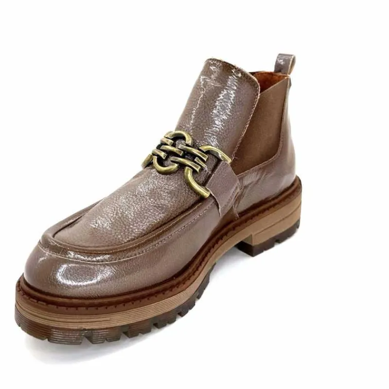 Masculin|Bottines<Ivoire0036a Bottines Ivoire Cv5059 Vernis Taupe