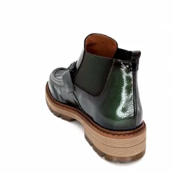 Masculin<Ivoire0036a Bottines Ivoire Cv5059 Vernis Olive Vert