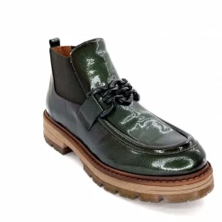 Masculin<Ivoire0036a Bottines Ivoire Cv5059 Vernis Olive Vert